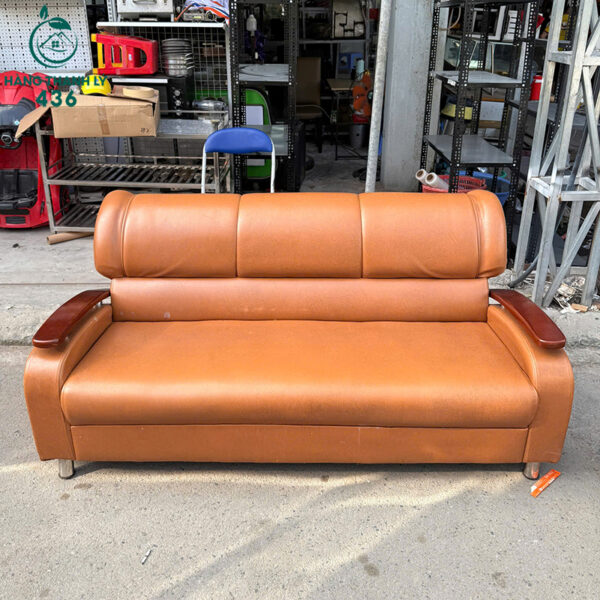 sofa bang cu boc da mau nau 1