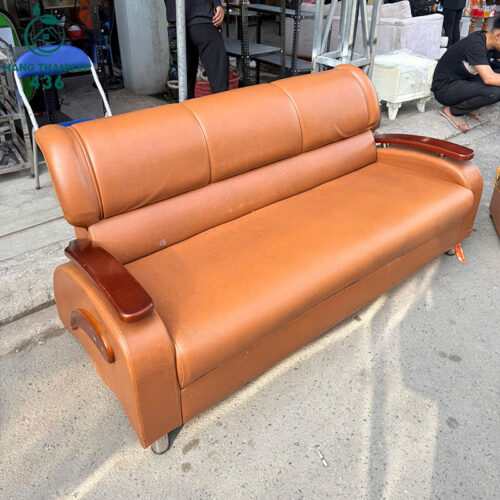 sofa bang cu boc da mau nau 2