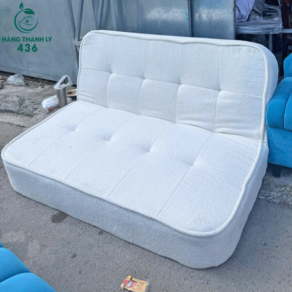 sofa bed cu mau trang vai ni gap gon tien loi 1