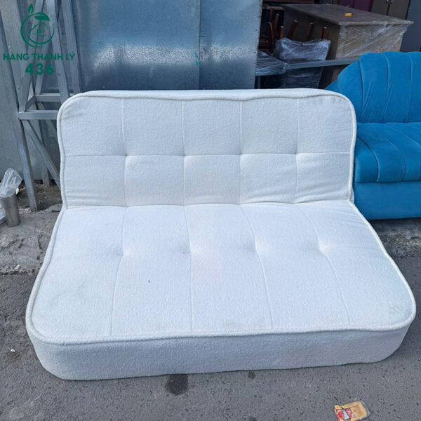 sofa bed cu mau trang vai ni gap gon tien loi 2
