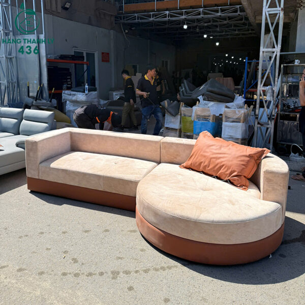 sofa goc l 2m9 cu mau kem thiet ke bo tron dep 1