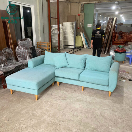 sofa goc l boc dem cu mau xanh nhe nhang 1