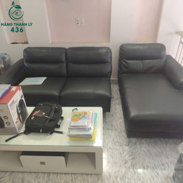 sofa goc l cu boc da mau den sang trong