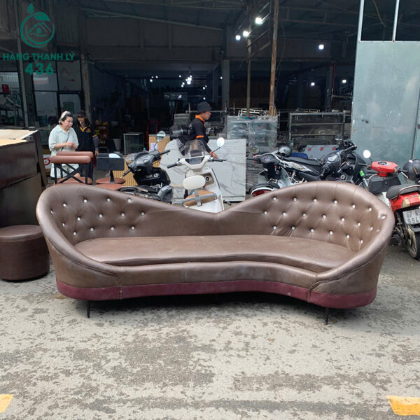 sofa thu gian cu dang cong boc da nau 2