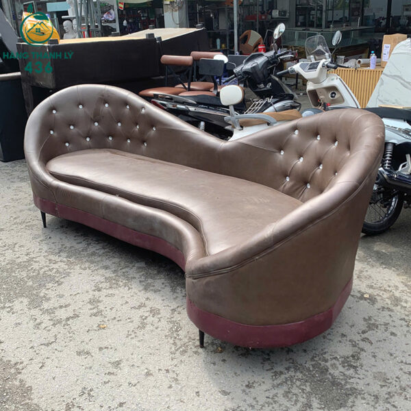sofa thu gian cu dang cong boc da nau 3