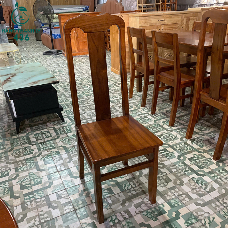 Thanh Lý Ghế Ăn Gỗ Màu Nâu Tựa Lưng Cao Mới 99% (Nhiều Mẫu) 7 thanh ly ghe an go mau nau tua lung cao moi 99 nhieu mau 1 1