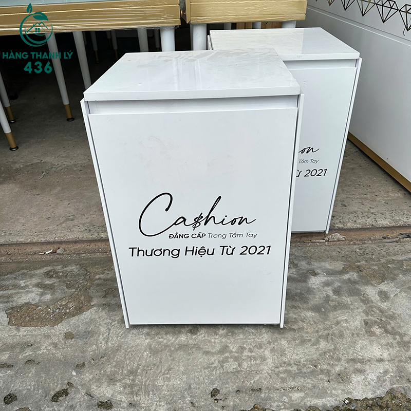 Tủ Đầu Giường Cũ Màu Trắng 45CM 4 tu dau giuong cu mau trang 45cm 1