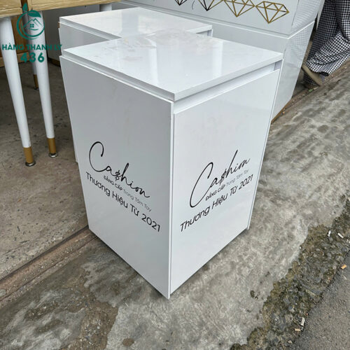 Tủ Đầu Giường Cũ Màu Trắng 45CM 3 tu dau giuong cu mau trang 45cm 2