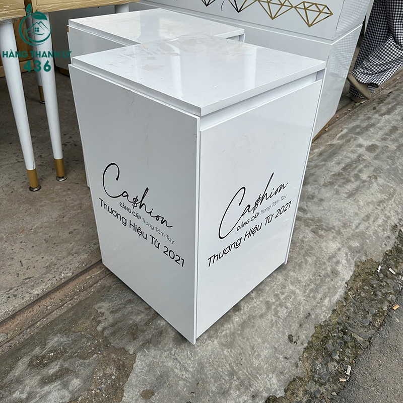 Tủ Đầu Giường Cũ Màu Trắng 45CM 5 tu dau giuong cu mau trang 45cm 2