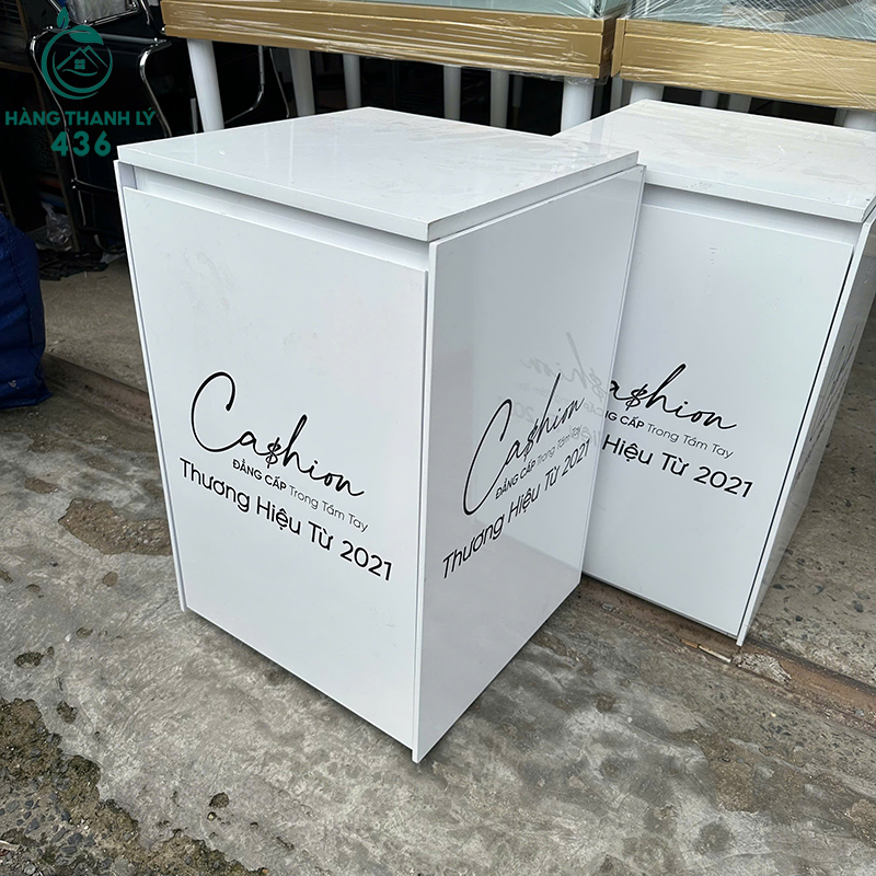 Tủ Đầu Giường Cũ Màu Trắng 45CM 6 tu dau giuong cu mau trang 45cm 3