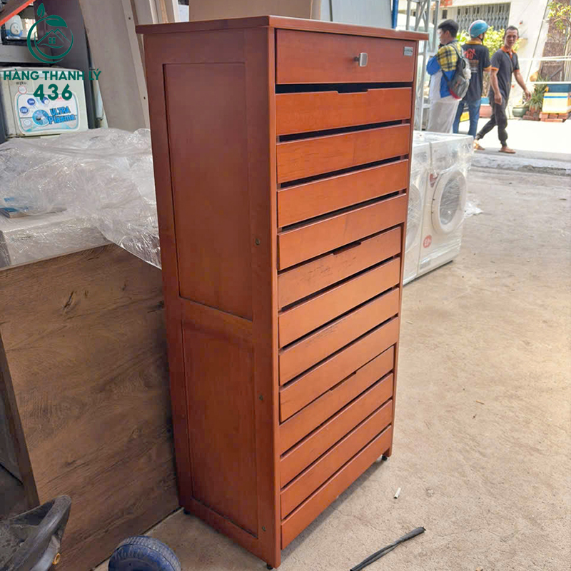 Tủ Đựng Giày Dép Cũ 65CM Ba Ngăn Lật Có Hộc Kéo 7 tu dung giay dep cu ba ngan lat co hoc keo 4