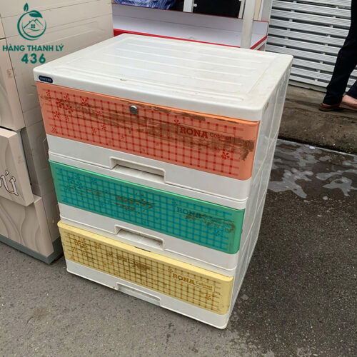 Tủ Nhựa Cũ 3 Ngăn Tiện Lợi 3 tu nhua cu 3 ngan tien loi 2