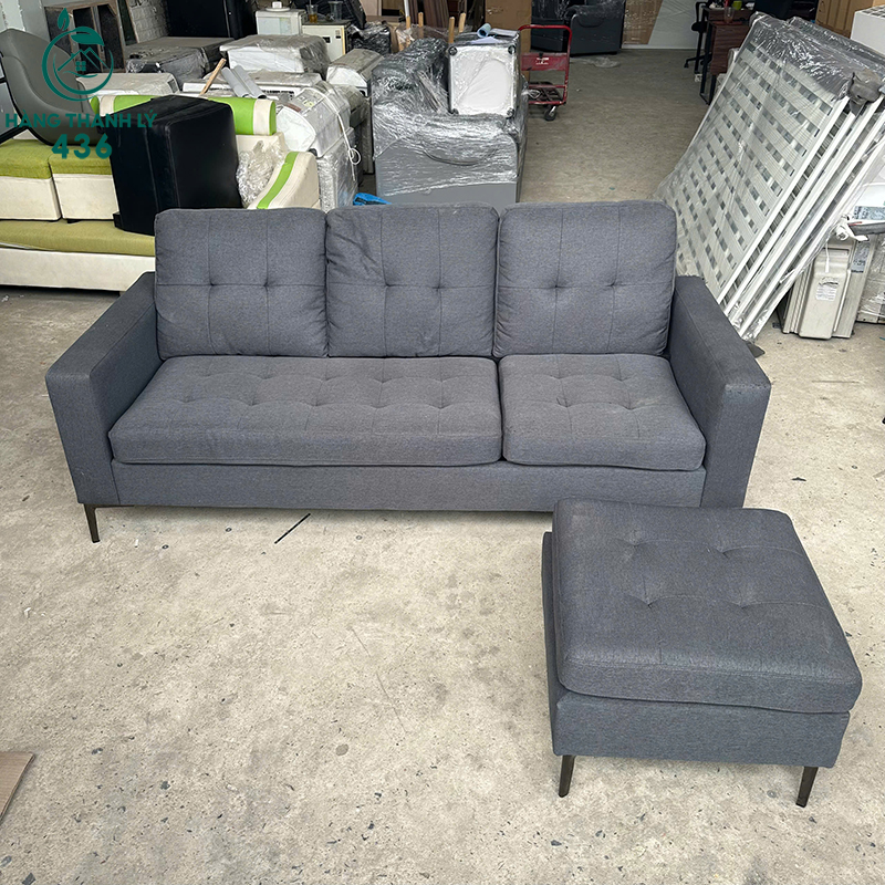 Bộ Sofa Nỉ Cũ Màu Xám Kèm Đôn Và Bàn Trà 7 2 trieu 1 copy