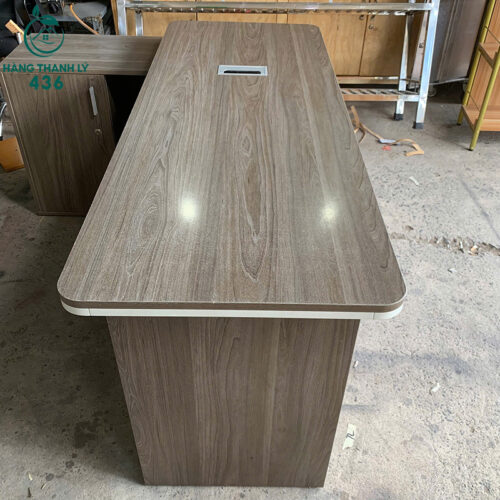Bàn Giám Đốc Gỗ Cũ Chữ L 1m8 Kèm Hộc Phụ 3 ban giam doc go cu chu l 1m8 kem hoc phu 3