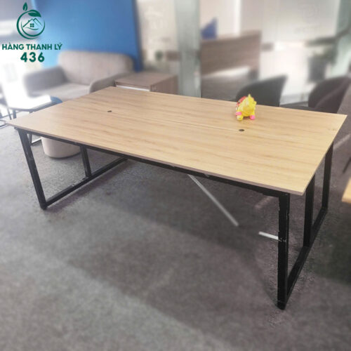 Thanh Lý Bàn Ghế Cũ, Mua Bán Đồ Nội Thất Cũ Giá Rẻ TPHCM 170 ban hop cu 2m1 chan sat mat go 1