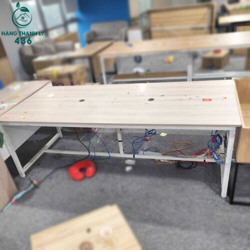 Thanh Lý Bàn Ghế Cũ, Mua Bán Đồ Nội Thất Cũ Giá Rẻ TPHCM 159 ban hop cu 2m25 chan sat mau trang 1