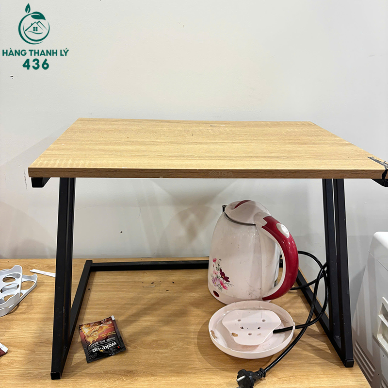 Bàn Kệ Mini Cũ Khung Sắt Mặt Gỗ 5 ban ke mini cu khung sat mat go 2
