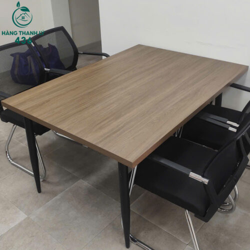 Bàn Làm Việc Cũ 1m4 x 1m Mặt Gỗ Vân Nâu 4 ban lam viec cu 1m4 x 1m mat go van nau 1