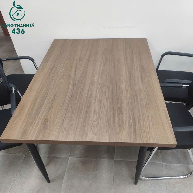 Bàn Làm Việc Cũ 1m4 x 1m Mặt Gỗ Vân Nâu 6 ban lam viec cu 1m4 x 1m mat go van nau 2