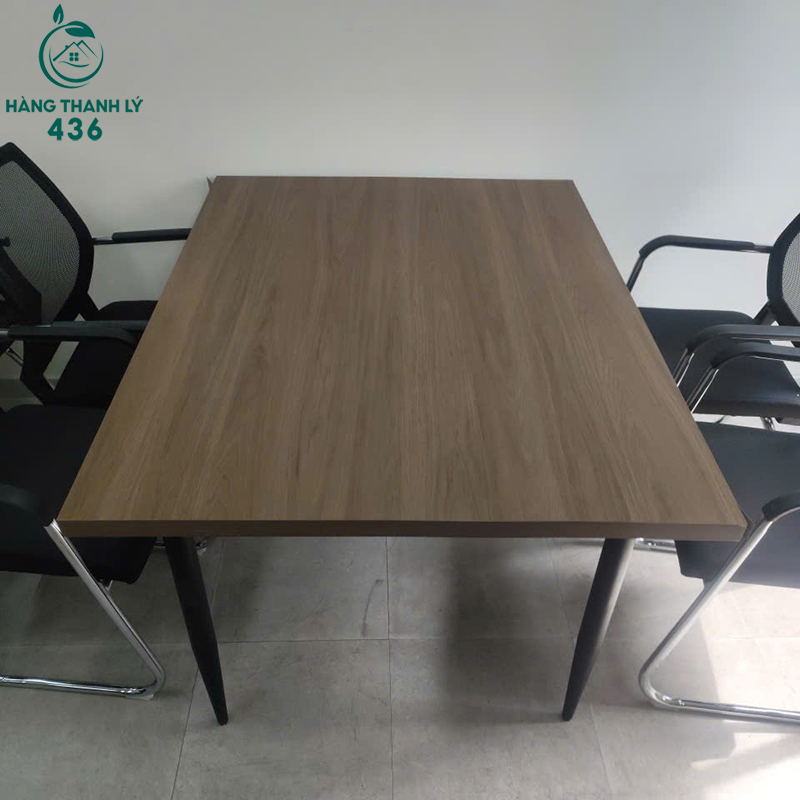 Bàn Làm Việc Cũ 1m4 x 1m Mặt Gỗ Vân Nâu 7 ban lam viec cu 1m4 x 1m mat go van nau 3