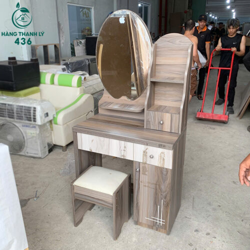 Bàn Trang Điểm Cũ Có Gương Oval Và Ghế 2 ban trang diem cu co guong oval va ghe 3