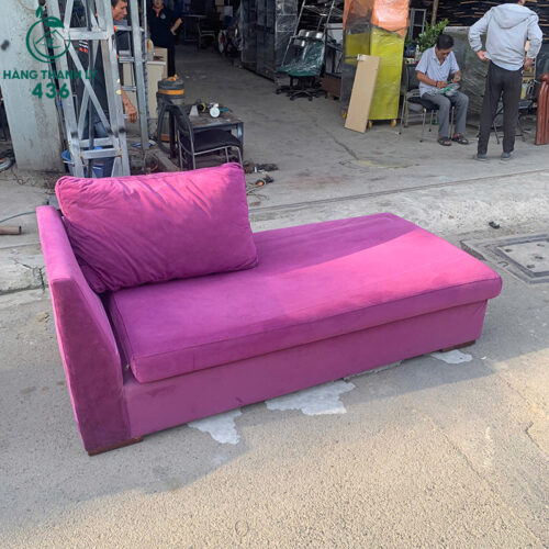 Băng Sofa Cũ Màu Tím Có Gối Tựa 1M8 3 bang sofa cu mau tim co goi tua 1