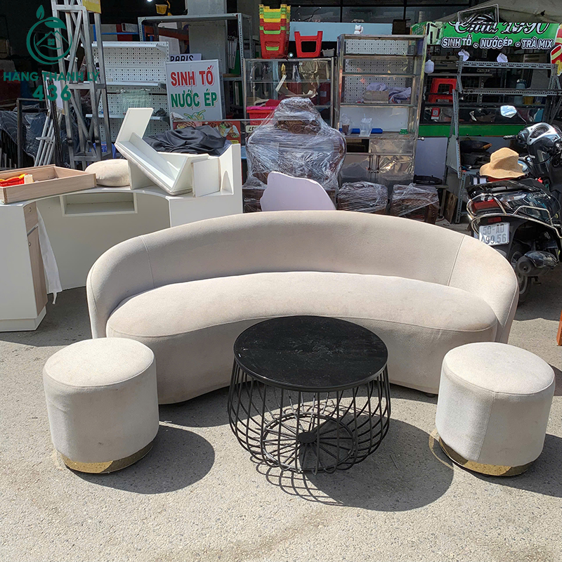 Sofa Kem Cong Bọc Nỉ Cũ 6 bo ban ghe sofa cong boc ni cu