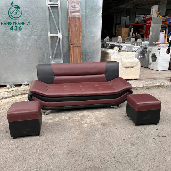 bo sofa da cu do den kem 2 don vuong 1