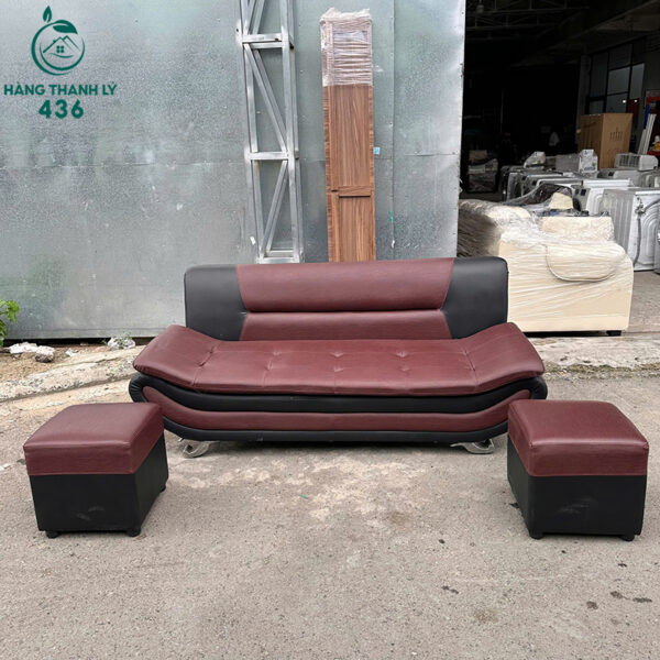 bo sofa da cu do den kem 2 don vuong 2