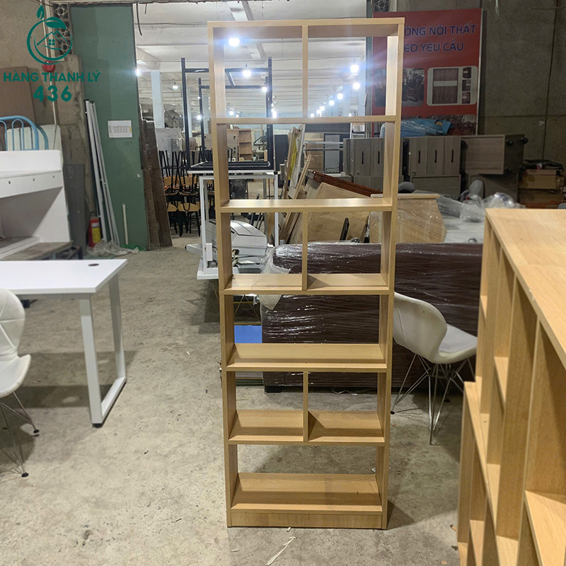 Kệ Sách Gỗ Nhiều Ngăn Cũ Màu Vàng Sáng 60CM 5 ke sach go nhieu ngan cu mau vang sang 60cm 2