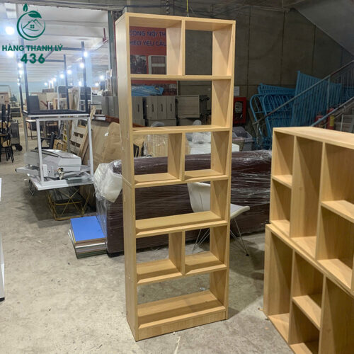 Kệ Sách Gỗ Nhiều Ngăn Cũ Màu Vàng Sáng 60CM 2 ke sach go nhieu ngan cu mau vang sang 60cm 3