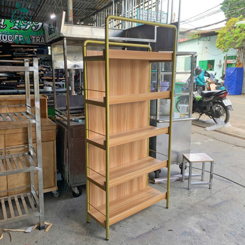 ke trung bay cu 5 tang khung sat mau vang 4