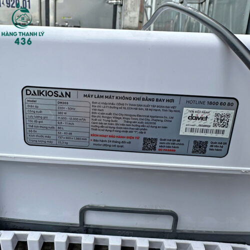 Quạt Điều Hòa Daikiosan Cũ Model DM203 2 quat dieu hoa daikiosan cu model dm203 3