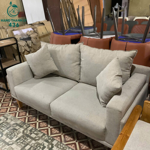Sofa Băng 2 Chỗ Cũ Bọc Vải Màu Kem 3 sofa bang 2 cho cu boc vai mau kem 2
