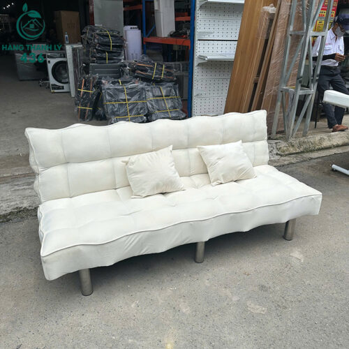Sofa Bed Bọc Da Trắng Chần Ô Cũ 2 sofa bed boc da trang chan o cu 3