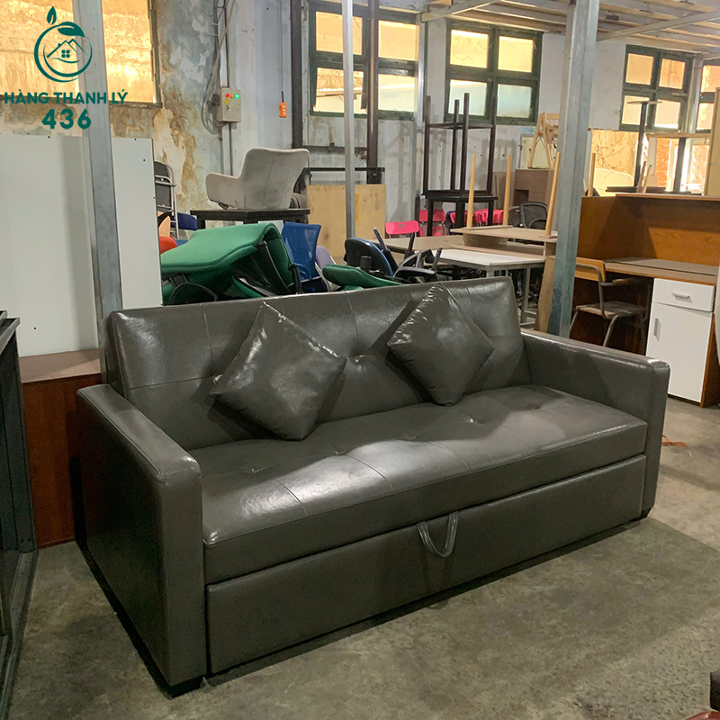 Sofa Bed Kéo Thành Giường Bọc Da Cũ 6 sofa bed keo thanh giuong boc da cu 5