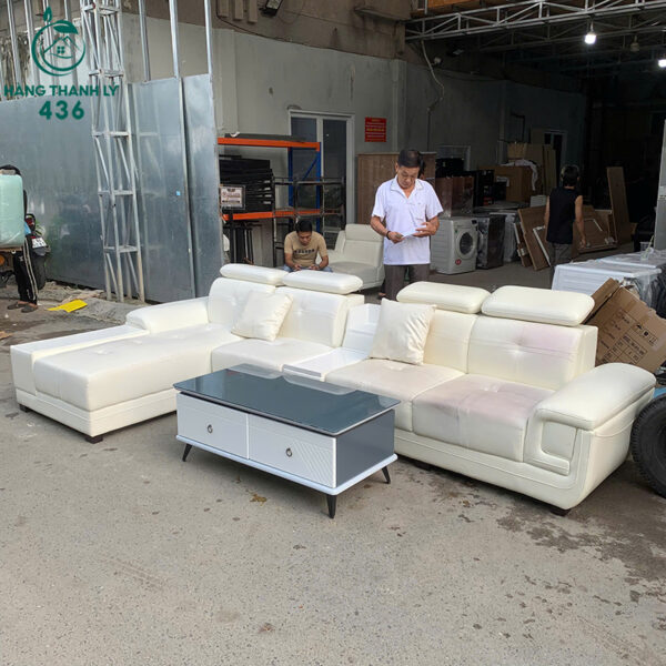 sofa goc l boc da cu mau trang sang trong 3m4 2
