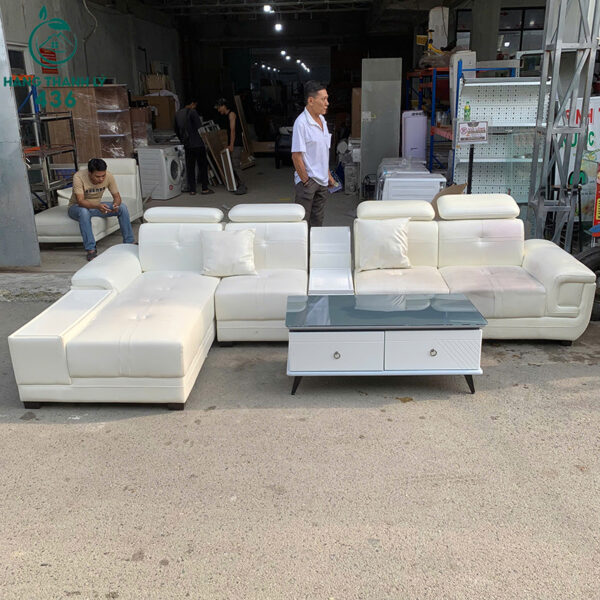 sofa goc l boc da cu mau trang sang trong 3m4 4