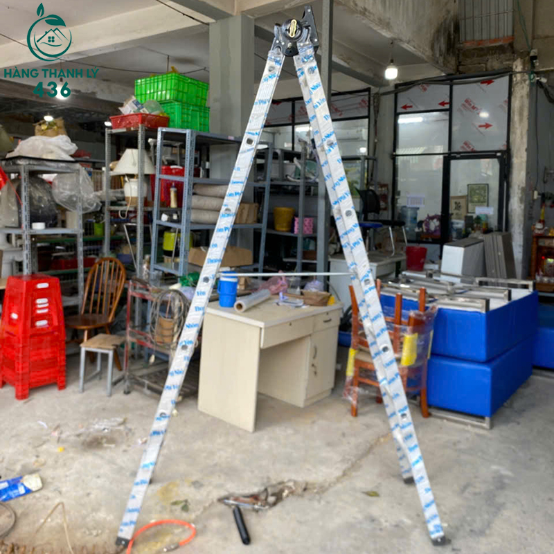 Thang Nhôm Chữ A Cũ Gấp Gọn Tiện Lợi 4 thang nhom chu a cu gap gon tien loi 2
