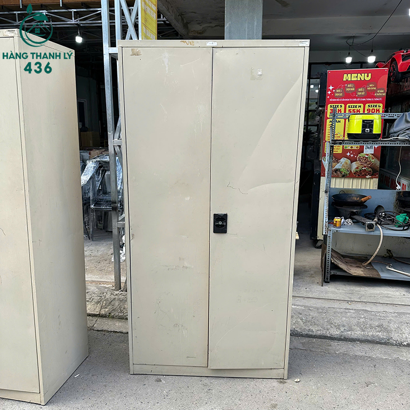 Tủ Hồ Sơ Sắt 2 Cánh Cũ Nhiều Ngăn 6 tu ho so sat 2 canh cu nhieu ngan 3
