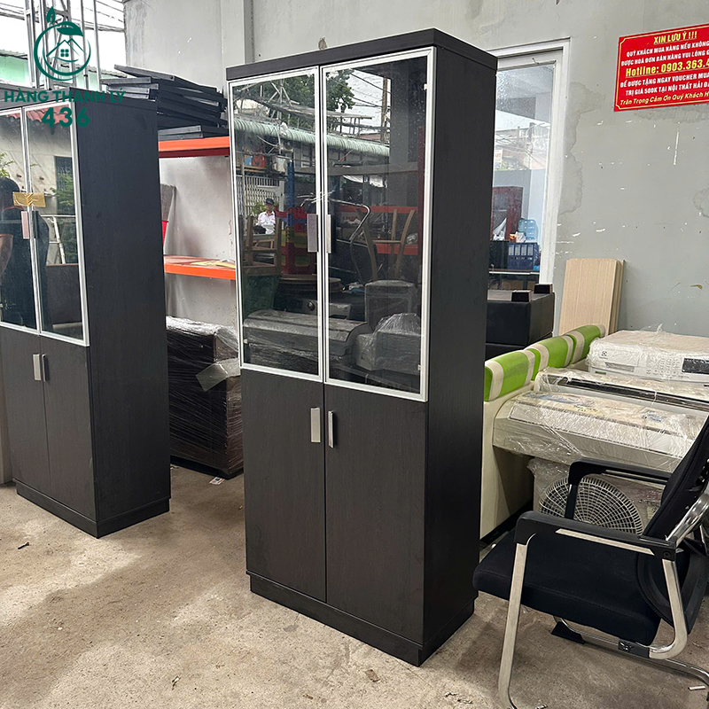 Tủ Hồ Sơ Vân Gỗ Đen 4 Cánh Cũ 80CMX2M 5 tu ho so van go den 4 canh cu 80cmx2m 2