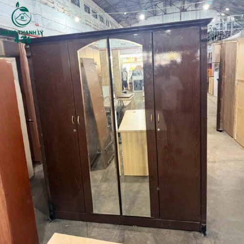 tu quan ao 4 canh co guong cu 1m7 1 1