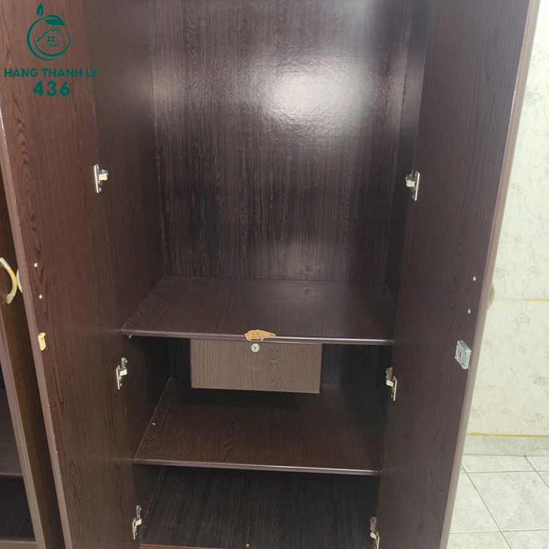 Tủ Quần Áo 4 Cánh Có Gương Cũ 1M7 7 tu quan ao 4 canh co guong cu 1m7 2