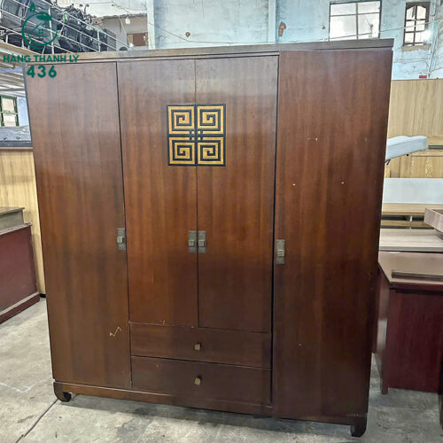 Thanh Lý Bàn Ghế Cũ, Mua Bán Đồ Nội Thất Cũ Giá Rẻ TPHCM 234 tu quan ao go cu 4 canh nhieu ngan tien dung 1m8 1 1
