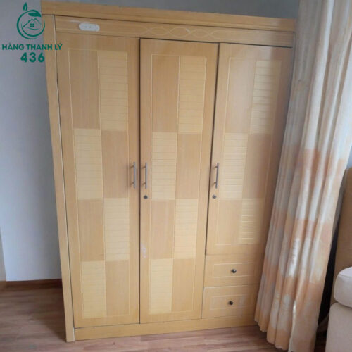 Tủ Quần Áo Gỗ Cũ Có Hộc Kéo Nhỏ 2 tu quan ao go cu co hoc keo nho 2 1