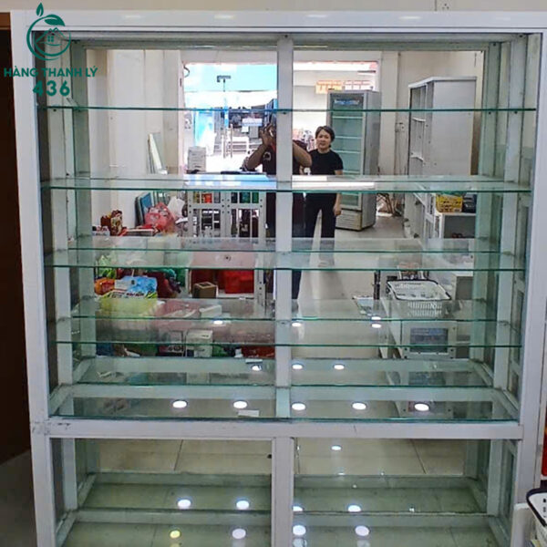 tu trung bay kinh cu 1m8 nhieu tang