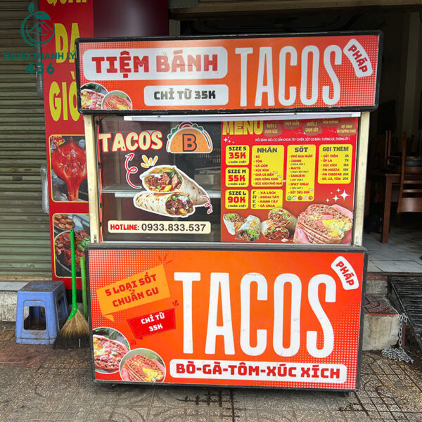 xe ban tacos cu in decal noi bat