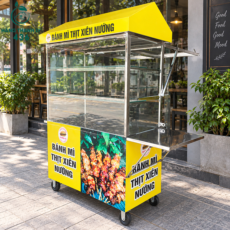 20+ Mẫu Xe Bánh Mì Phổ Biến Cho Người Mới Kinh Doanh 35 Xe bánh mì thịt nướng