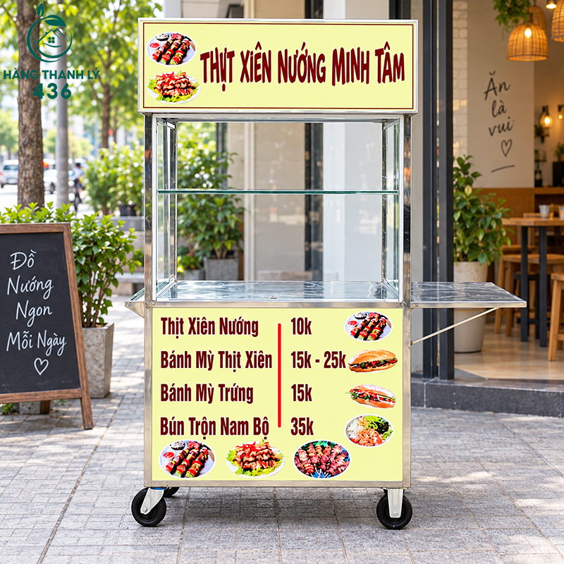 20+ Mẫu Xe Bánh Mì Phổ Biến Cho Người Mới Kinh Doanh 40 Xe bánh mì thịt nướng