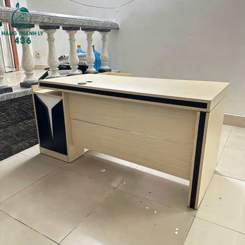 Bàn Giám Đốc Chữ L Cũ Màu Kem Kèm Tủ Phụ 3 ban giam doc chu l cu mau kem kem tu phu 2